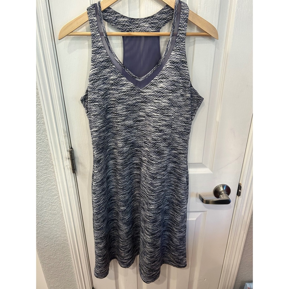 MPG Athletic Dress Purple Space Dye Mesh Racerback Shelf Bra Tennis Golf Sporty